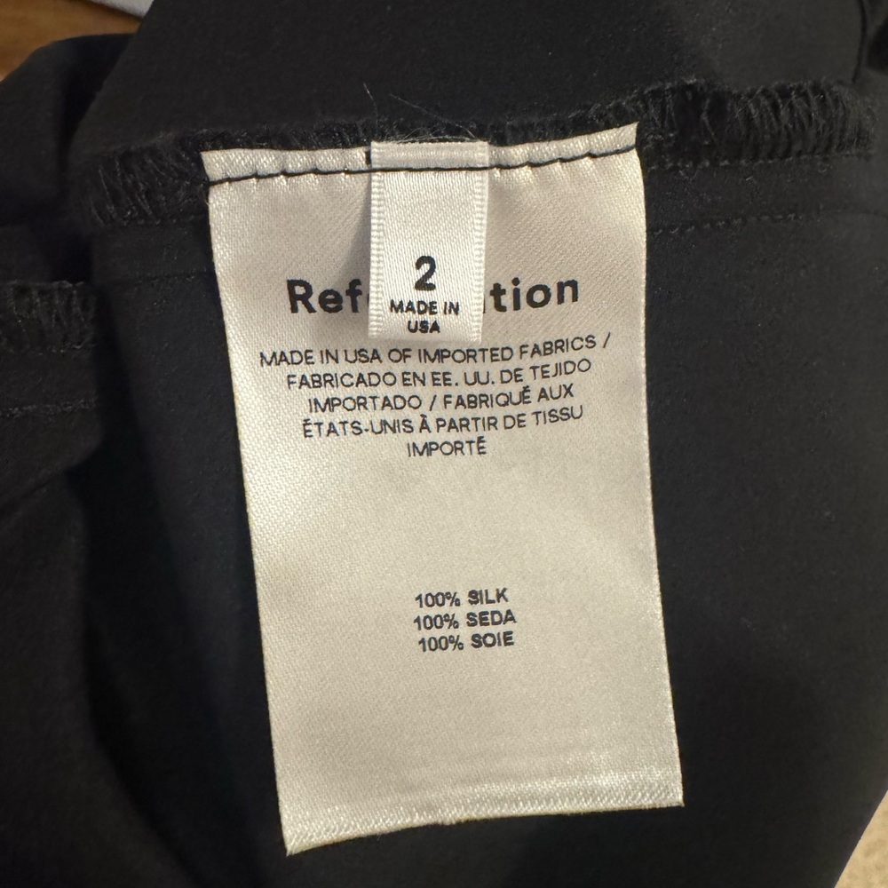 Reformation cassette silk Black Maxi Dress - Picture 6 of 6